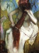 Edgar Degas Woman Combing Her Hair Norge oil painting reproduction